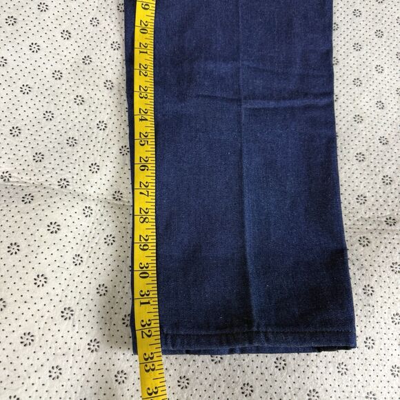 Deadstock Vintage Calvin Klein Straight Jeans 12 Flannel Lined Indigo USA 80s - Picture 10 of 12